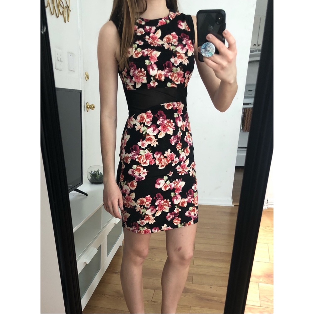 Small floral mini dress